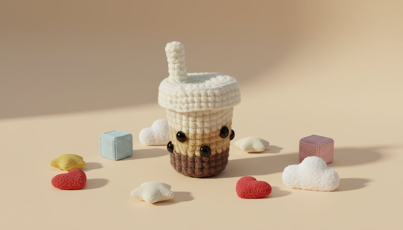 Kit crochet bubble tea