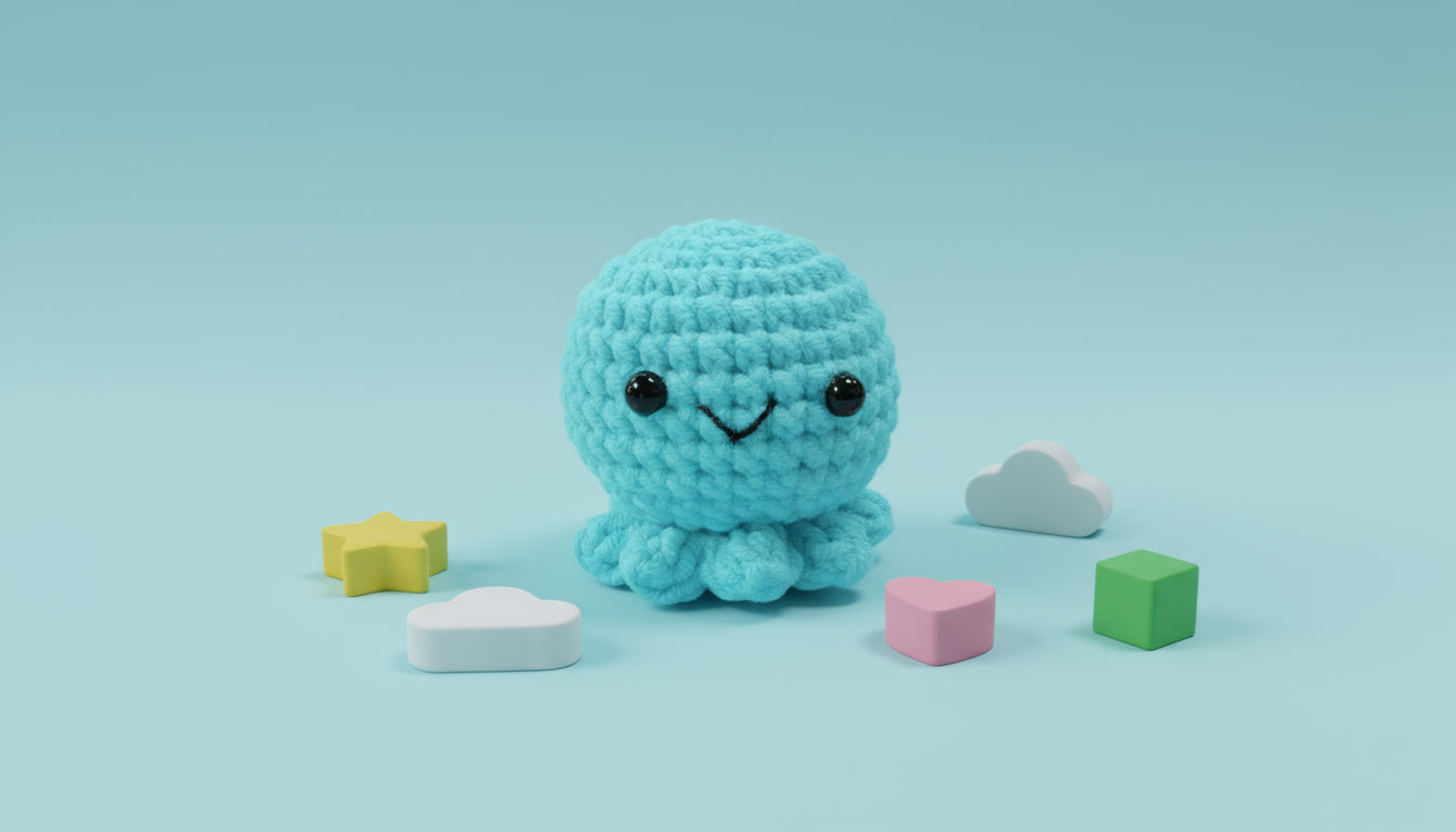 Kit crochet Pieuvre à tricôter