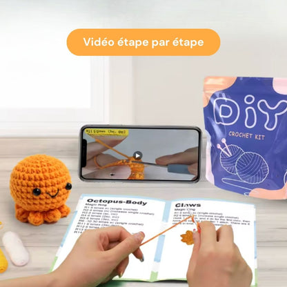 Kit crochet Pieuvre à tricôter