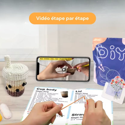 Kit crochet bubble tea