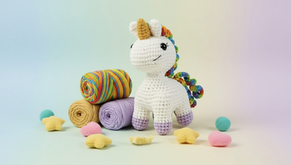 Kit crochet Licorne à Tricôter