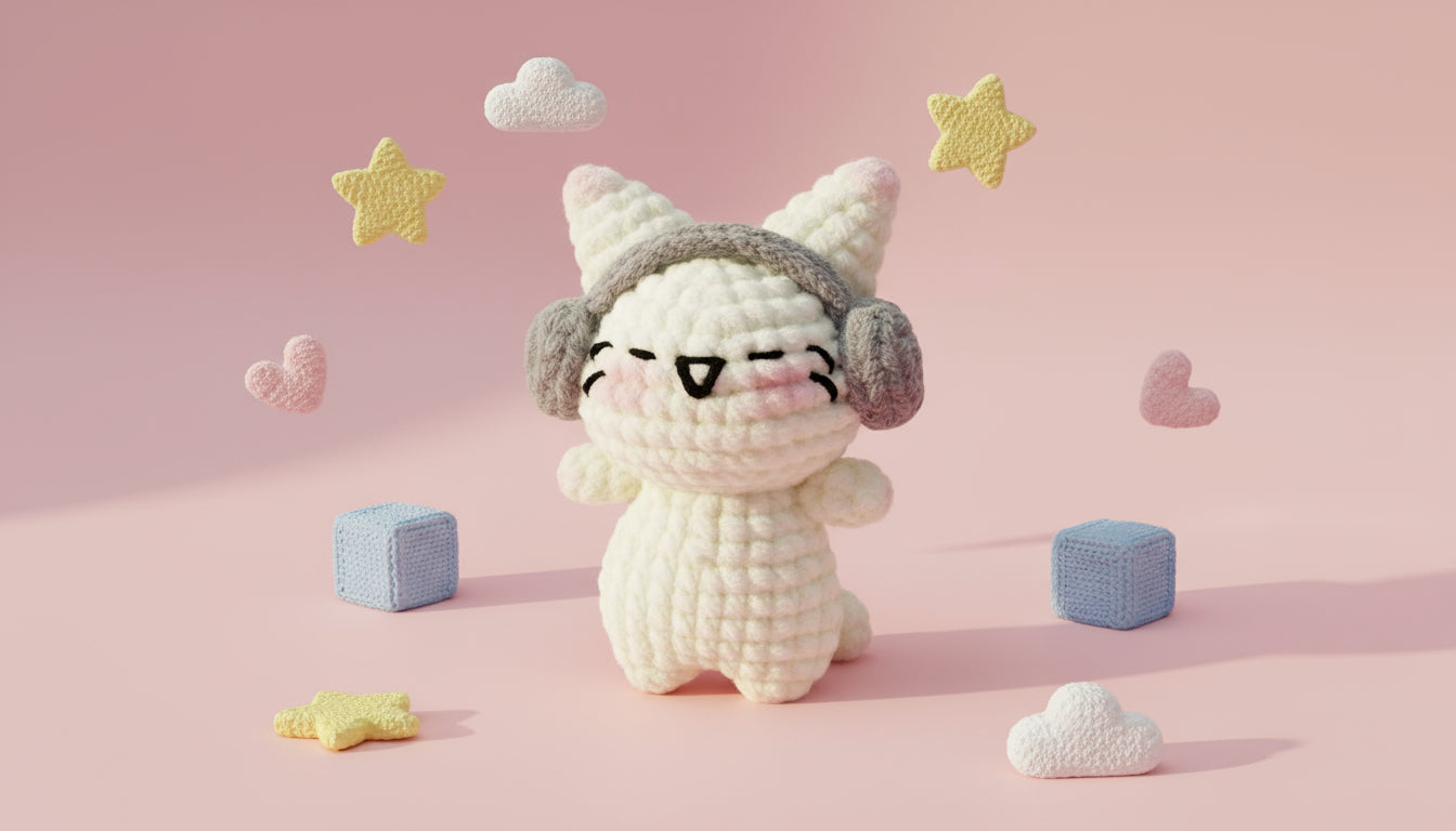 Kit crochet Lapin Music
